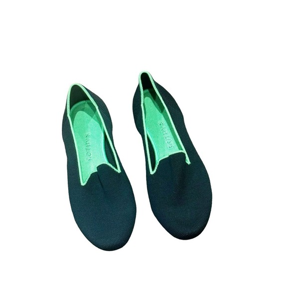 Rothy's The Loafer Flat Slip-On Merino Wool Winter Green Size W6.5 NWOB - Picture 3 of 8